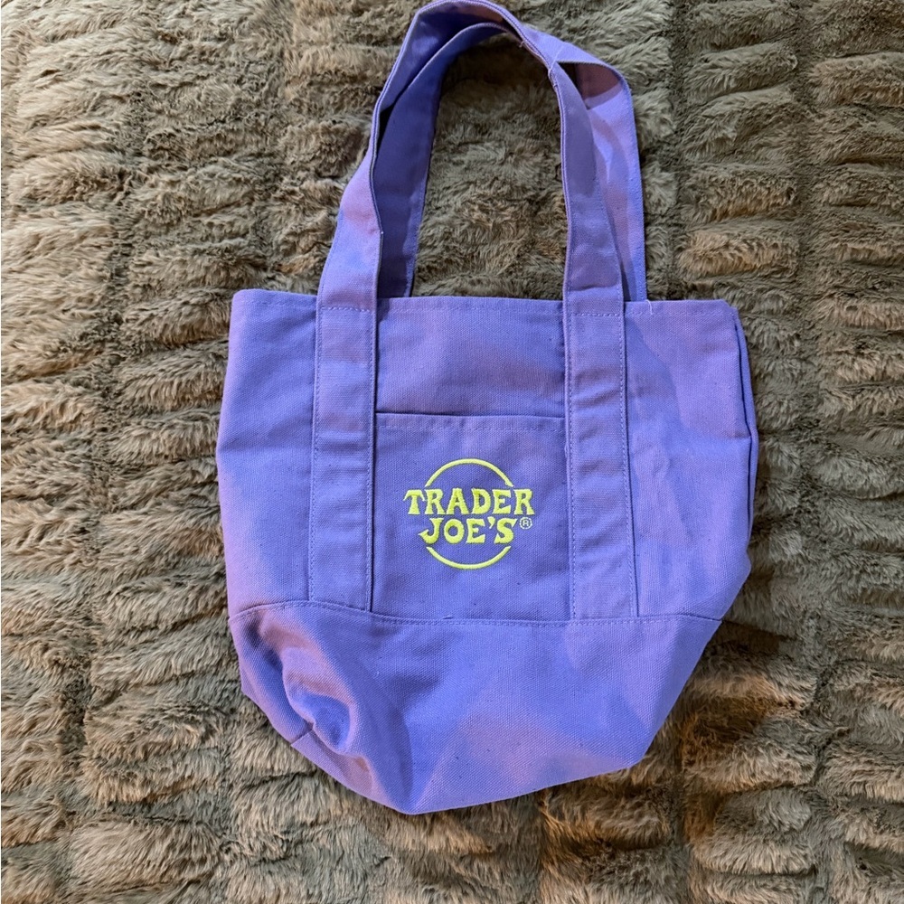 Trader Joe's Purple Tote Bag, EUC, washable.